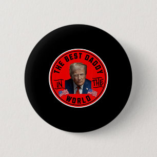 Lustiger Trump - Bester Papa der Welt Button
