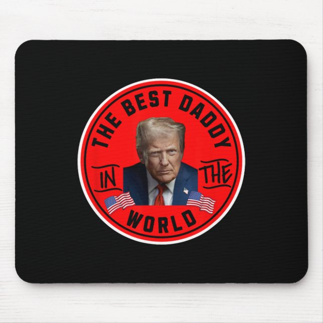 Lustiger Trump - Bester Papa der Welt  Mousepad (Vorne)