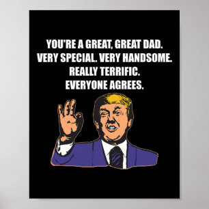 Lustiger Trump Bester Vater Aller Zeiten Jeder Sti Poster