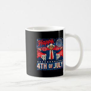 Lustiger Trump Frohes 4. Juli Kaffeetasse