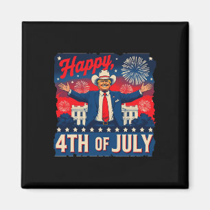 Lustiger Trump Frohes 4. Juli Magnet