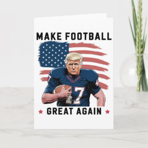 Lustiger Trump Fußball Macht Amerikanischen Fußbal Karte