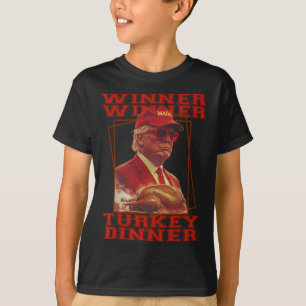 Lustiger Trump Gewinner Gewinner Truthahn Abendess T-Shirt