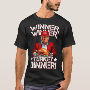 Lustiger Trump Gewinner Gewinner Truthahn Abendess T-Shirt