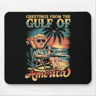 Lustiger Trump-Gruß aus dem patriotischen Golf von Mousepad