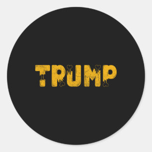 Lustiger Trump Halloween Gruseliger Trump Kostüm M Runder Aufkleber