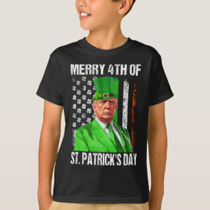 Lustiger Trump Leprechaun Hut Fröhlicher 4. St. Pa T-Shirt
