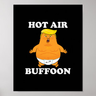 Lustiger Trump-Luftballon-Hitze-Wind-Hanswurst Poster