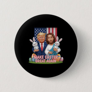 Lustiger Trump macht Ostern wieder großartig Bunny Button