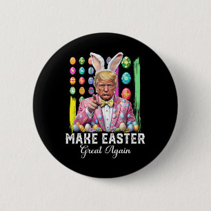 Lustiger Trump macht Ostern wieder großartig Bunny Button