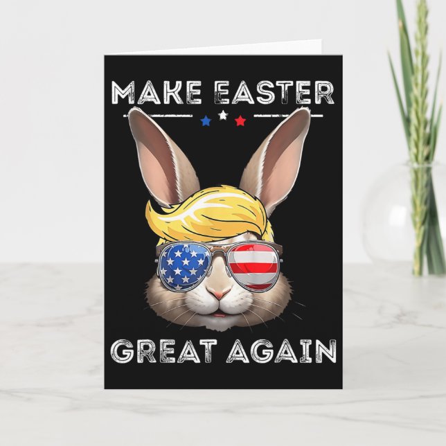Lustiger Trump macht Ostern wieder großartig Bunny Karte (Vorderseite)