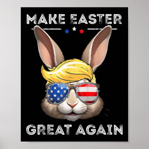 Lustiger Trump macht Ostern wieder großartig Bunny Poster