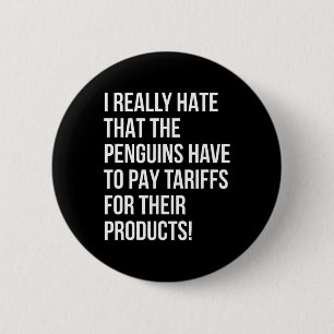 Lustiger Trump mit Pinguinen Politische Ungerechti Button