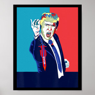 Lustiger Trump Moab Poster