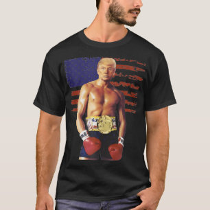 Lustiger Trump Rocky Boing Meme Boer US-Flagge Pat T-Shirt