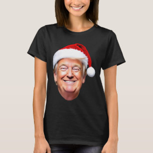 Lustiger Trump Santa Hut Donald Trump Weihnachten T-Shirt