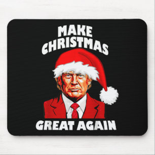 Lustiger Trump Santa Hut macht Weihnachten wieder Mousepad