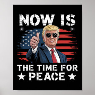 Lustiger Trump-Spruch Jetzt ist die Zeit für Fried Poster