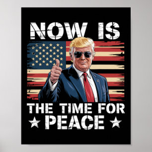 Lustiger Trump-Spruch Jetzt ist die Zeit für Fried Poster