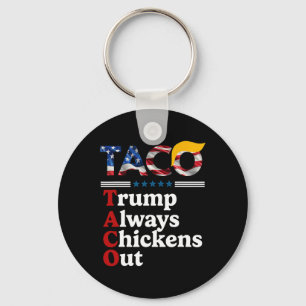 Lustiger Trump Taco Trump kneift immer 10 Schlüsselanhänger