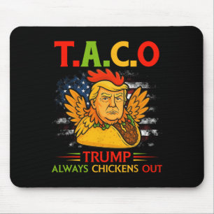 Lustiger Trump Taco Trump kneift immer 12 Mousepad