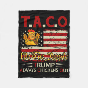 Lustiger Trump Taco Trump kneift immer _14 Fleecedecke