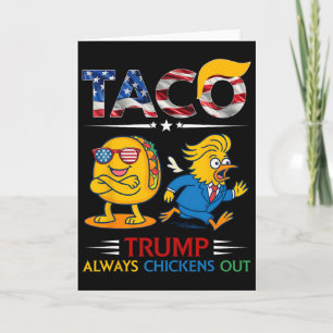 Lustiger Trump Taco Trump kneift immer 14 Karte