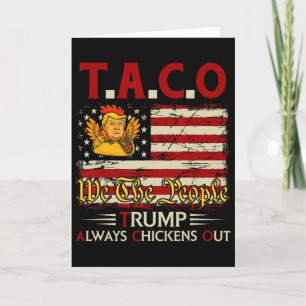 Lustiger Trump Taco Trump kneift immer _14 Karte