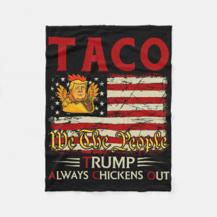 Lustiger Trump Taco Trump kneift immer 18 Fleecedecke