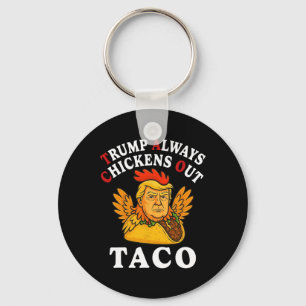 Lustiger Trump Taco Trump kneift immer 2  Schlüsselanhänger