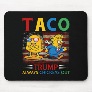 Lustiger Trump Taco Trump kneift immer 30  Mousepad