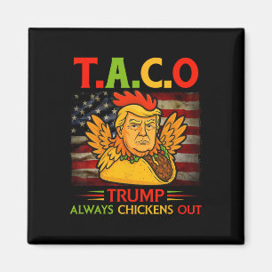 Lustiger Trump Taco Trump kneift immer _3 Magnet