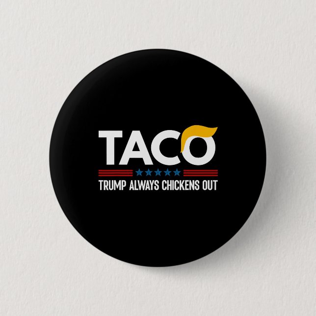 Lustiger Trump Taco Trump kneift immer _5  Button (Vorderseite)