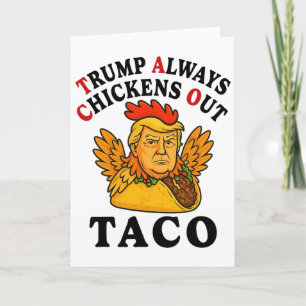 Lustiger Trump Taco Trump kneift immer _7 Karte