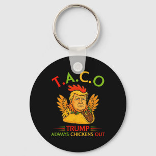 Lustiger Trump Taco Trump kneift immer 7 Schlüsselanhänger