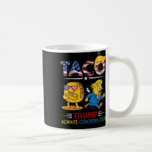 Lustiger Trump Taco Trump kneift immer 9  Kaffeetasse