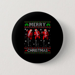 Lustiger Trump Tanz Frohe Weihnachten Hässlicher X Button
