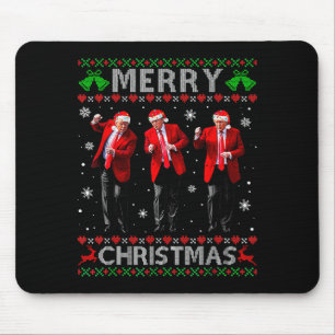 Lustiger Trump-Tanz Frohe Weihnachten Hässlicher X Mousepad