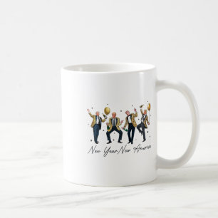Lustiger Trump-Tanz Silvester Trump Neujahr Neu Kaffeetasse