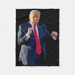 Lustiger Trump-Tanz. Tanzen wie ein Verbrecher. Wä Fleecedecke