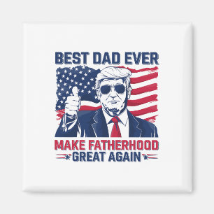 Lustiger Trump Vatertag Bester Vater Aller Zeiten  Magnet