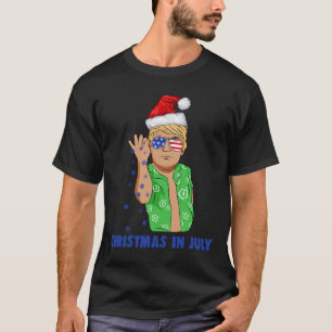 Lustiger Trump Weihnachtsmann Salz Weihnachten im T-Shirt