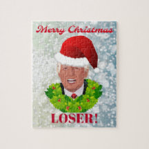 Lustiger Trumpf-"frohe Weihnacht-Verlierer "