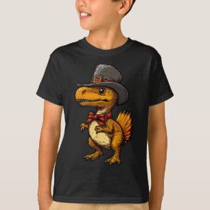 Lustiger Truthahn Dinosaurier Thanksgiving Süßer T T-Shirt