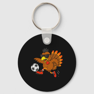Lustiger Truthahn Fußball Thanksgiving Sport Humor Schlüsselanhänger