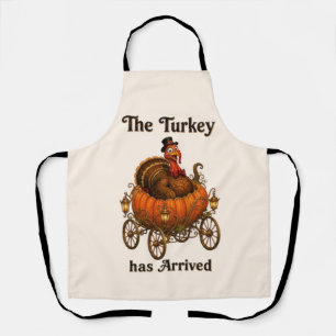 Lustiger Truthahn-Kürbis-Thanksgiving Schürze