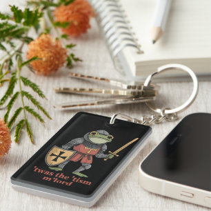 Lustiger T'war Der 'Tismus M'Lord Mittelalterliche Schlüsselanhänger