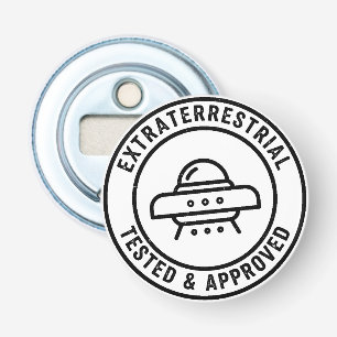 Lustiger UFO-Alien-Außerirdischer Getestet & Zugel Flaschenöffner