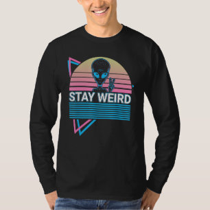 Lustiger Ufo Außerirdischer Astronomie Aliens Blei T-Shirt