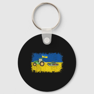 Lustiger ukrainischer Bauer stiehlt Tank Meme I St Schlüsselanhänger
